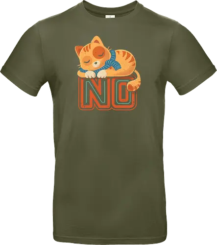 No Means No - Cute Sleeping Cat