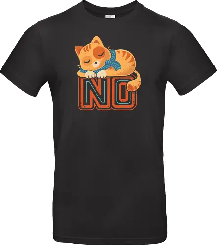 No Means No - Cute Sleeping Cat