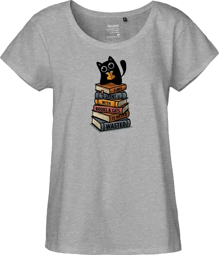 Time Spent With Books & Cats Is Never Wasted