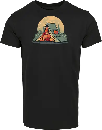 Cat Camping - camping, Cats, kitten, wilderConsoles - Hausmarke Shirt
