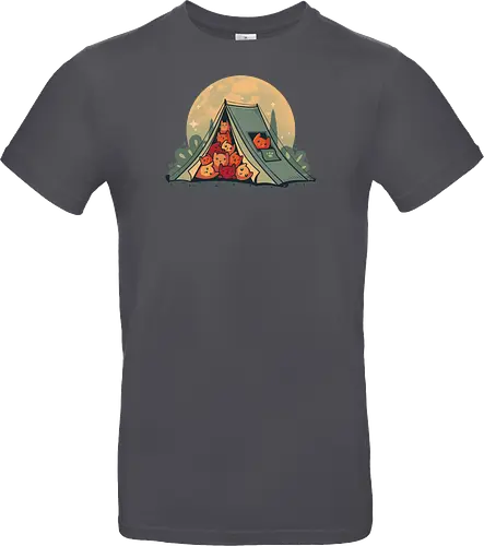 Cat Camping - camping, Cats, kitten, wilderConsoles - Standard T-Shirt