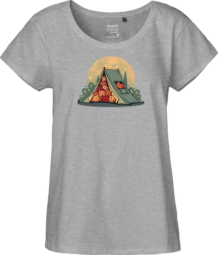Cat Camping - camping, Cats, kitten, wilderConsoles - Fairtrade Girl Shirt