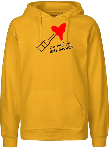 Weinherz - klaartoons - Fairtrade Hoodie