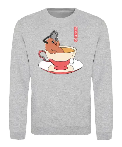 Pochit - dog, anime, manga, chainsaw, t - Sweatshirt