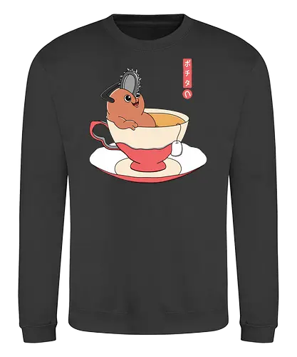 Pochit - dog, anime, manga, chainsaw, t - Sweatshirt