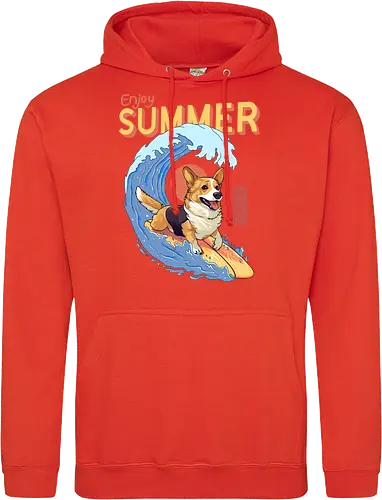 Corgi Enjoy Summer