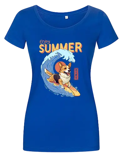 Corgi Enjoy Summer
