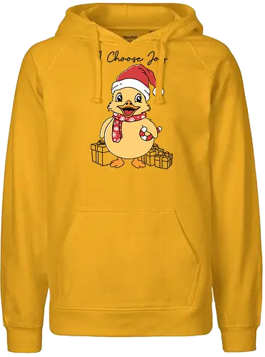I Choose Joy - weihnachten, Joy, duck, ente - Fairtrade Hoodie
