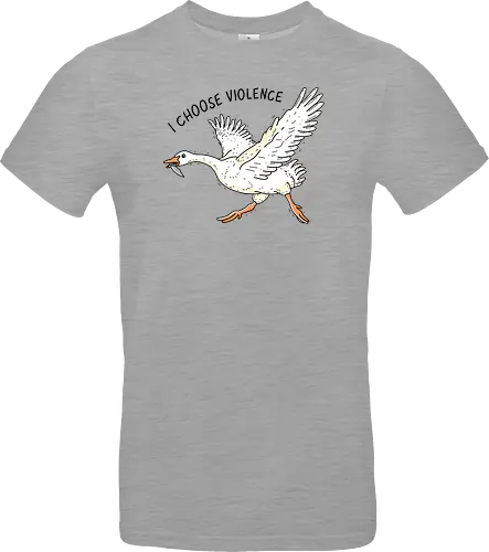 Goose Chooses Violence - goose, knife - Standard T-Shirt