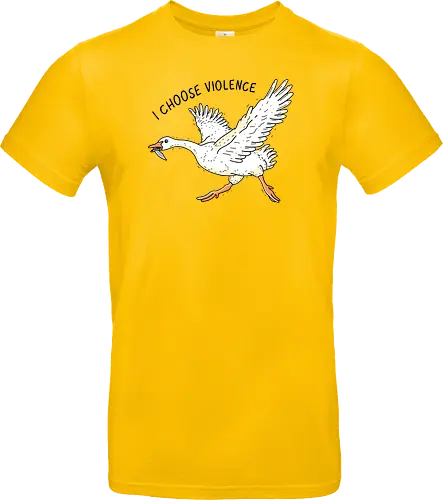 Goose Chooses Violence - goose, knife - Standard T-Shirt