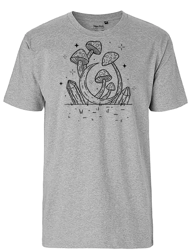 Moon In The Shrooms - mond, moon, pilz, mushroom - Fairtrade T-Shirt