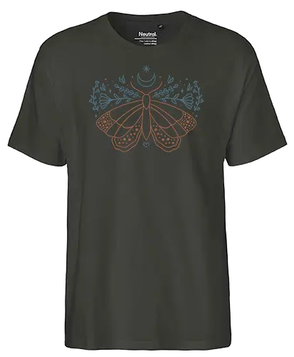 Moth Love - moth, Motte, Falter - Fairtrade T-Shirt