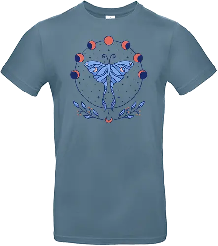 Luna Moth & Moon Phases - moth, moon, mond, Motte, Falter - Standard T-Shirt
