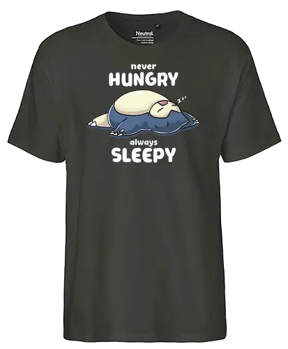 always sleepy - pocket, monster, sleep, relax - Fairtrade T-Shirt