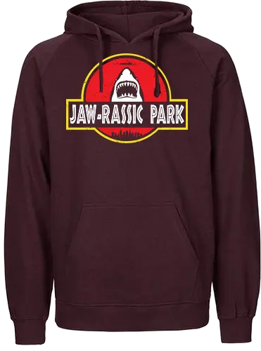 jawrassic park - jaws, shark, jurassic - Fairtrade Hoodie