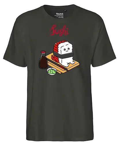 Happy Tuna Sushi - sushi, rice - Fairtrade T-Shirt