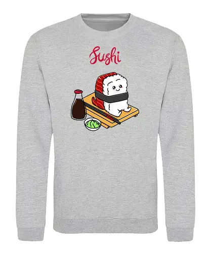 Happy Tuna Sushi - sushi, rice - Sweatshirt