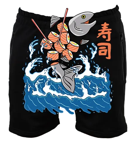 Salmon Sushi in the Wave