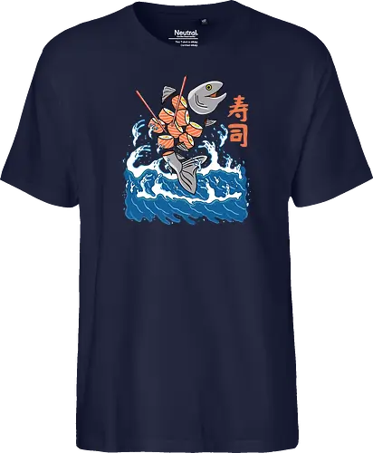 Salmon Sushi in the Wave