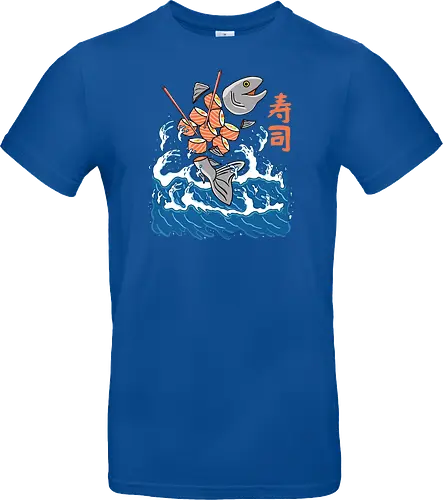 Salmon Sushi in the Wave