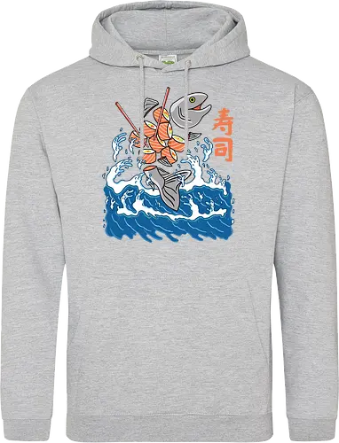 Salmon Sushi in the Wave