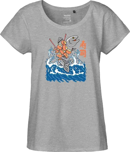 Salmon Sushi in the Wave