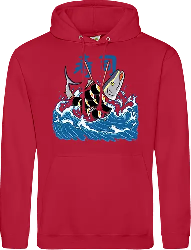 Tuna Sushi in the Wave
