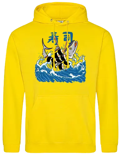 Tuna Sushi in the Wave