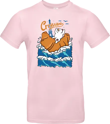 Croissant and Cat in the Wave