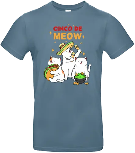 Cinco De Meow - meow, cat, katze - Standard T-Shirt