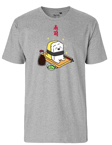 Happy Tamago Sushi - happy, sushi, Soy sauce, food - Fairtrade T-Shirt