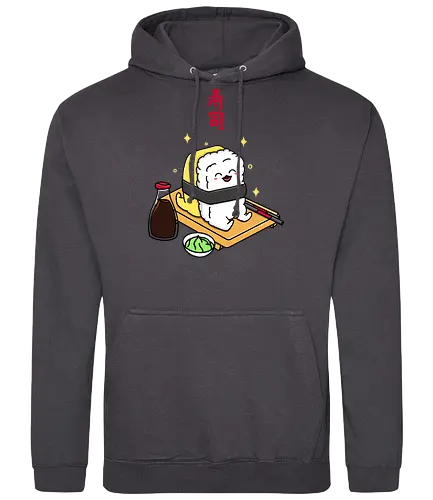 Happy Tamago Sushi - happy, sushi, Soy sauce, food - Standard Hoodie
