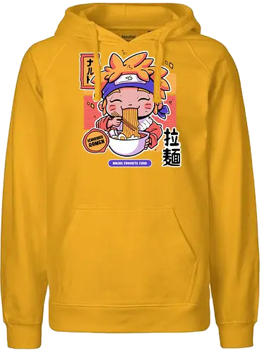 Ninjas Favorite Food - ninja, shinobi, anime, manga, ramen, Ichiraku - Fairtrade Hoodie