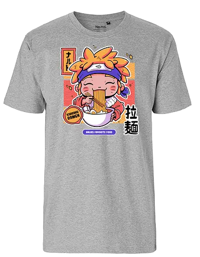 Ninjas Favorite Food - ninja, shinobi, anime, manga, ramen, Ichiraku - Fairtrade T-Shirt
