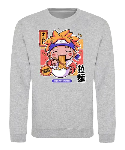 Ninjas Favorite Food - ninja, shinobi, anime, manga, ramen, Ichiraku - Sweatshirt