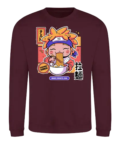 Ninjas Favorite Food - ninja, shinobi, anime, manga, ramen, Ichiraku - Sweatshirt