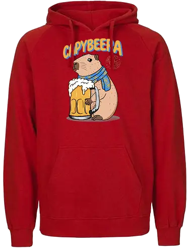 Capybeera - Capybara, beer, bier - Fairtrade Hoodie