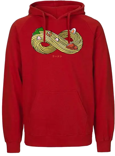 Infinity Plsure V2 - ramen, noodles, infinity, unendlich - Fairtrade Hoodie
