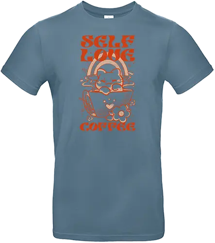 Self Love Coffee - self love, cat, katze, kaffee, coffee - Standard T-Shirt