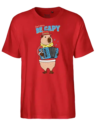 Happy Capy - don't worry, Capybara, cute, süß - Fairtrade T-Shirt