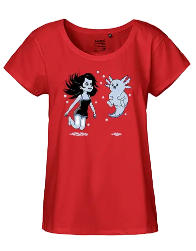 I Axolove You - Axolotl, cute - Fairtrade Girl Shirt
