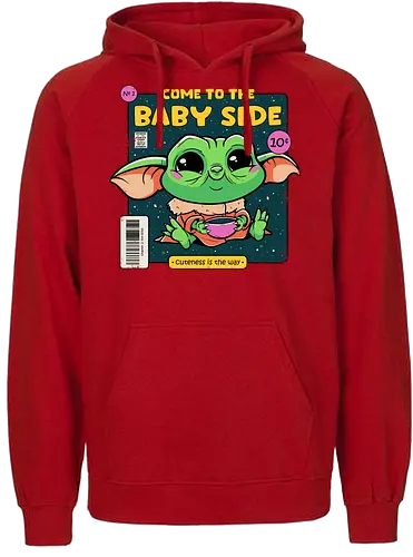 Cuteness is the Way - Alien, star, wars, comic, cute - Fairtrade Hoodie