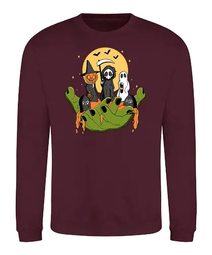 A Piece of Halloween - halloween, witch, zombie, jack-o-lantern - Sweatshirt