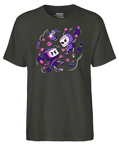 Explosive Battle - bomb, gaming, bombe - Fairtrade T-Shirt