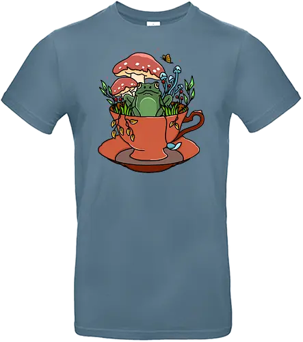 Frog Tea Cup - Frosch, Frog, tee, cup, tea - Standard T-Shirt