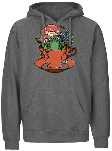 Frog Tea Cup - Frosch, Frog, tee, cup, tea - Fairtrade Hoodie