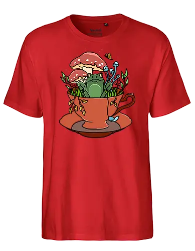 Frog Tea Cup - Frosch, Frog, tee, cup, tea - Fairtrade T-Shirt