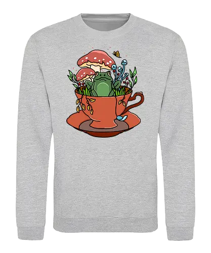 Frog Tea Cup - Frosch, Frog, tee, cup, tea - Sweatshirt