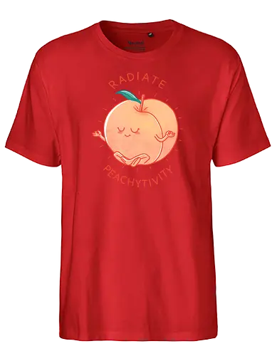 Radiate Peachytivity - pfirsich, meditation, positive, peach - Fairtrade T-Shirt