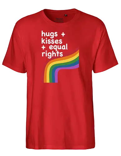 equal rights - queer, rainbow, regenbogen, lgtbq - Fairtrade T-Shirt